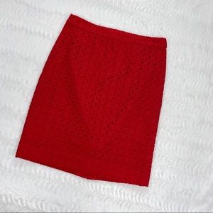 J. Crew No. 2 Pencil Skirt in Eyelet Size 6